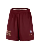 Men's and Women's Nike Wine Cleveland Cavaliers Warm Up Performance Practice Shorts