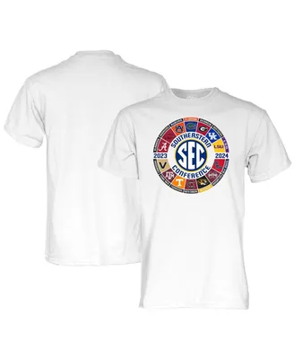 Men's Blue 84 White 2023/24 Sec Football All-Team Logo T-shirt