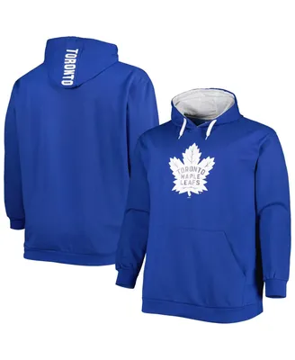 Men's Royal Toronto Maple Leafs Big and Tall Fleece Pullover Hoodie