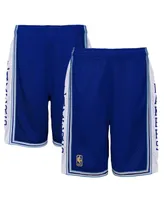 Big Boys Mitchell & Ness Royal Los Angeles Lakers Hardwood Classics Swingman Shorts