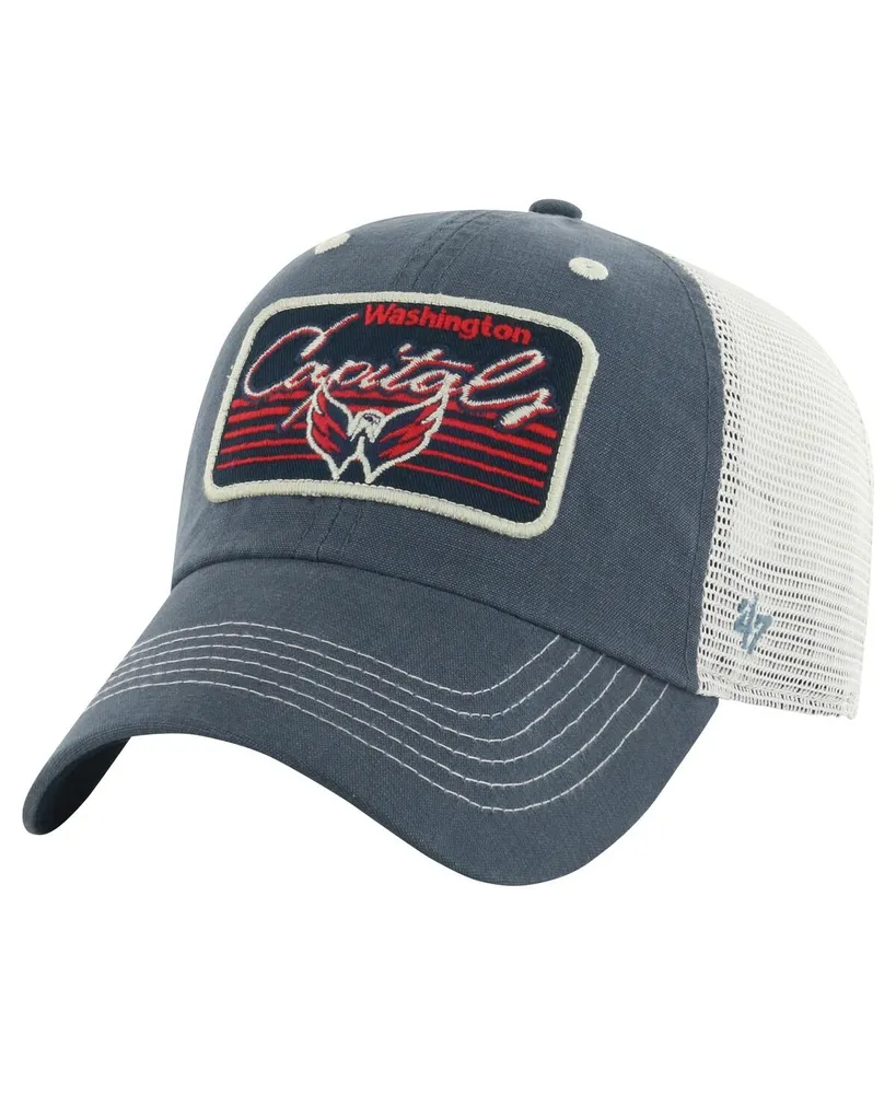 Men's '47 Brand Navy Washington Capitals Five Point Patch Clean Up Adjustable Hat