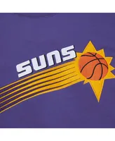 Men's Mitchell & Ness Purple Phoenix Suns Hardwood Classics There and Back Pullover Sweatshirt