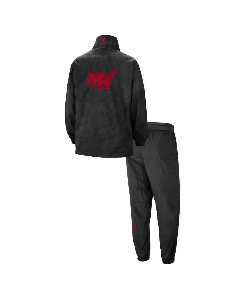 Men's Nike Black Miami Heat 2023/24 City Edition Courtside Starting Five Full-Zip Jacket and Pants Set