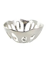 Rosemary Lane Aluminum Drip Decorative Bowl with Melting Designed Body, Set of 2 - 13", 11" H