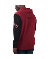 Men's G-iii Sports by Carl Banks Cardinal, Black Arizona Cardinals T-shirt and Full-Zip Hoodie Combo Set