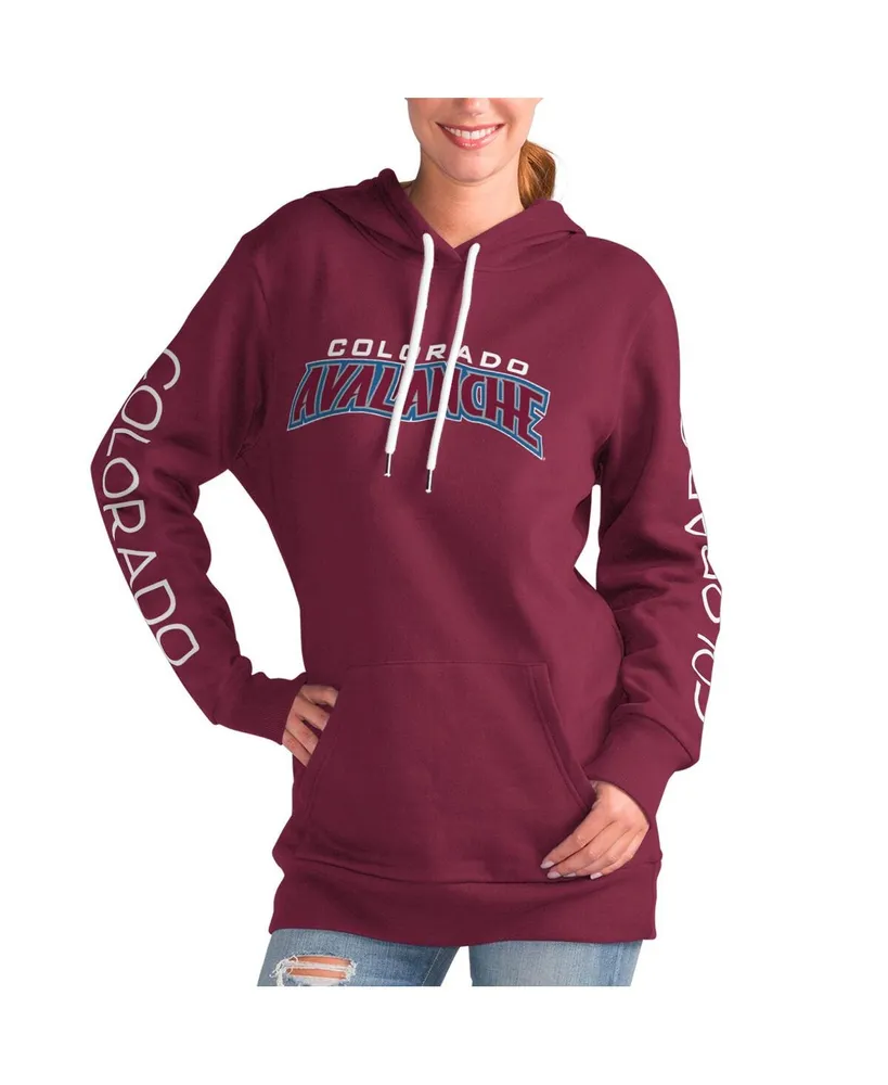 Women's G-iii 4Her by Carl Banks Burgundy Colorado Avalanche Overtime Pullover Hoodie