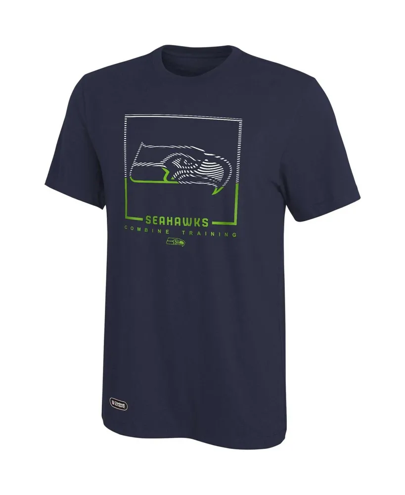 Men's Navy Seattle Seahawks Combine Authentic Clutch T-shirt