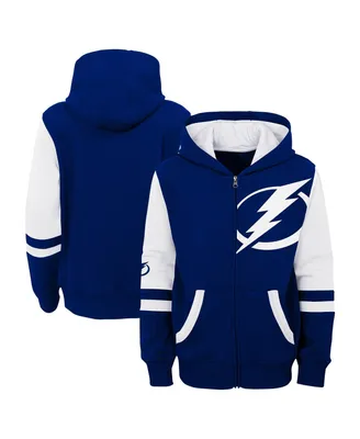 Preschool Boys and Girls Outerstuff Blue Tampa Bay Lightning Face Off Full Zip Hoodie