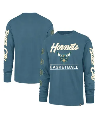 Men's '47 Brand Teal Charlotte Hornets 2023/24 City Edition Triplet Franklin Long Sleeve T-shirt