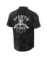 Men's Darius Rucker Collection by Fanatics Black Distressed San Francisco Giants Denim Team Color Button-Up Shirt