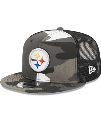 Men's New Era Urban Camo Pittsburgh Steelers 9FIFTY Trucker Snapback Hat