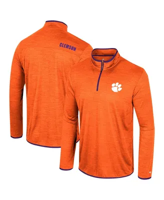 Men's Colosseum Orange Clemson Tigers Wright Quarter-Zip Windshirt