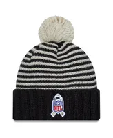 Women's New Era Black Buffalo Bills 2023 Salute To Service Cuffed Pom Knit Hat