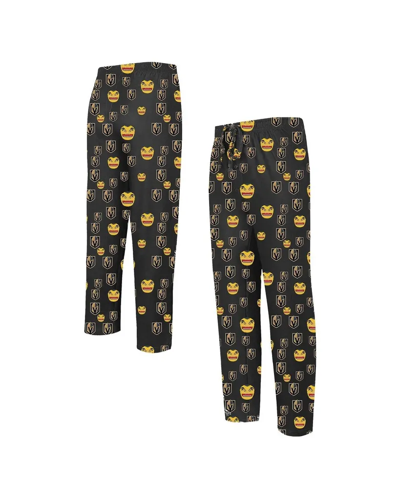 Concepts Sport Men's Concepts Sport Black Vegas Golden Knights Gauge  Allover Print Knit Sleep Pants