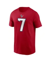 Men's Nike C.j. Stroud Red Houston Texans Player Name and Number T-shirt