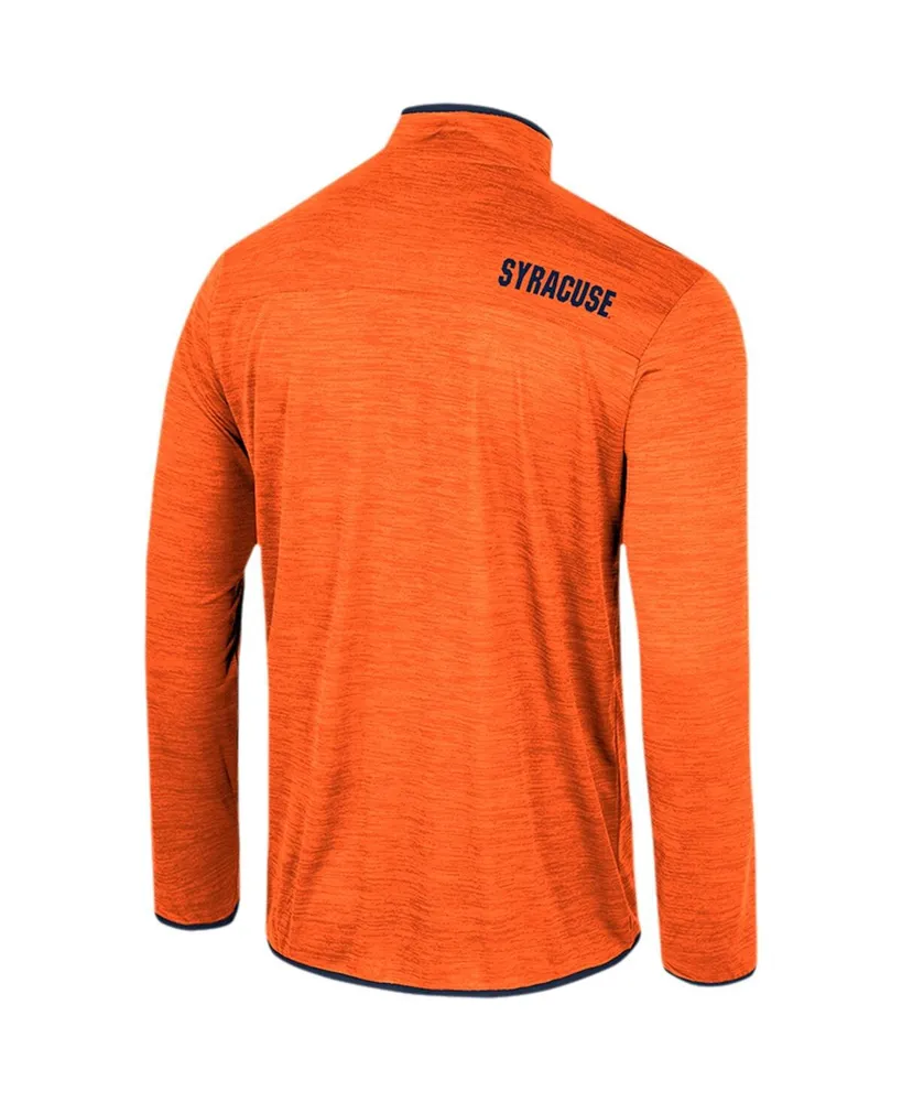 Men's Colosseum Orange Syracuse Wright Quarter-Zip Windshirt