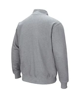 Men's Colosseum Heather Gray Oregon Ducks Tortugas Quarter-Zip Top