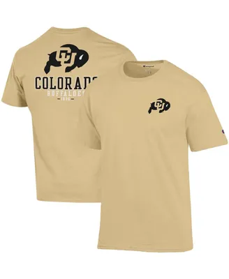 Men's Champion Gold Colorado Buffaloes Team Stack 2-Hit T-shirt