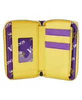 Women's Loungefly Minnesota Vikings Sequin Zip-Around Wallet