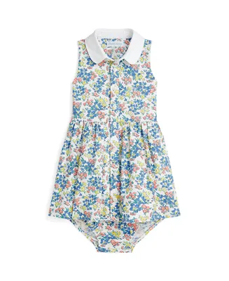 Polo Ralph Lauren Baby Girls Floral Oxford Shirtdress