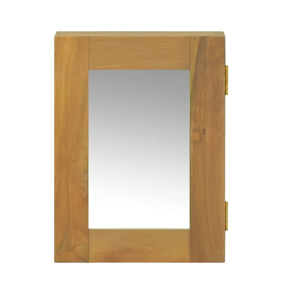 Mirror Cabinet 11.8"x3.9"x15.7" Solid Wood Teak