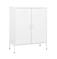 Storage Cabinet White 31.5"x13.8"x40" Steel