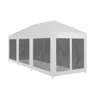 Party Tent with 8 Mesh Sidewalls 29.5' x 9.8'