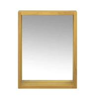 Mirror Cabinet 11.8"x3.9"x15.7" Solid Wood Teak