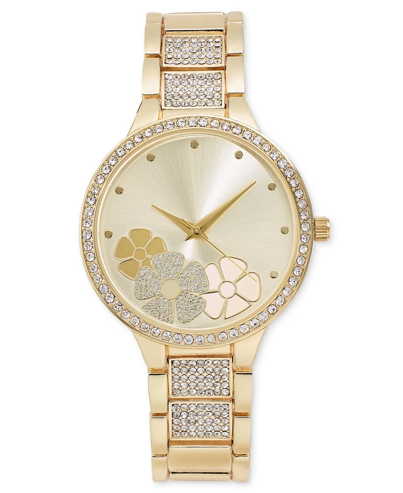 I.n.c. International Concepts Women's Gold-Tone Bracelet Watch 37mm, Created for Macy's