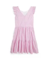 Polo Ralph Lauren Big Girls Striped Cotton Seersucker Dress