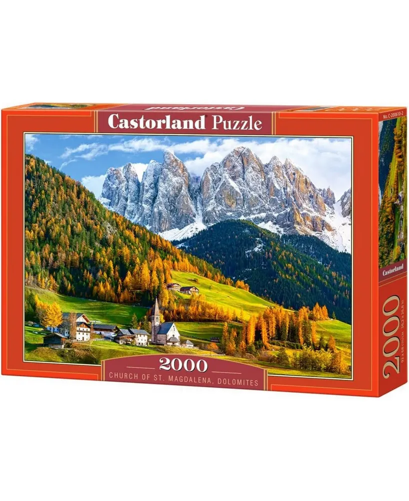 Castorland Church of St. Magdalena, Dolomites, Italy 2000 Piece Jigsaw Puzzle