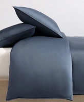 Calvin Klein Organic Earth Solid Cotton Sateen 3 Piece Duvet Cover Set