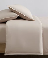 Calvin Klein Naturals Solid Cotton Tencel 3 Piece Duvet Cover Set