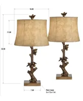 Pacific Coast Set of 2 Twin Groves Table Lamp