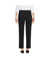 Lands' End Women's Petite Mid Rise Classic Straight Leg Chino Ankle Pants