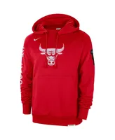 Men's Nike Red Distressed Chicago Bulls 2023/24 City Edition Courtside Standard Issue Pullover Hoodie