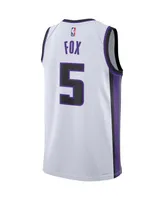 Men's and Women's Nike De'Aaron Fox White Sacramento Kings Swingman Jersey - Association Edition