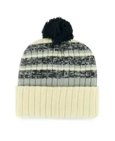 Men's '47 Brand Cream Dallas Cowboys Tavern Cuffed Knit Hat with Pom