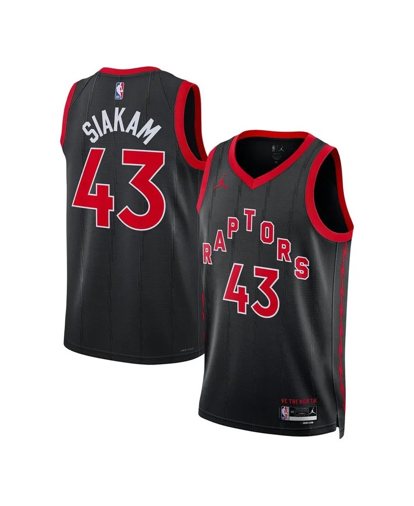 Men's and Women's Jordan Pascal Siakam Black Toronto Raptors Swingman Jersey - Statement Edition