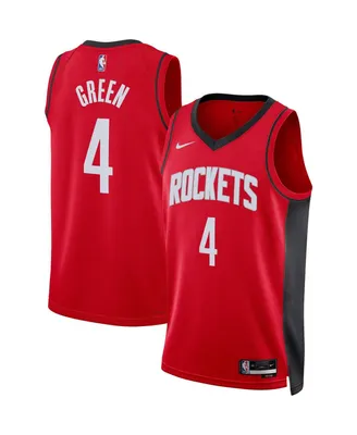 Men's and Women's Nike Jalen Green Red Houston Rockets Swingman Jersey - Icon Edition