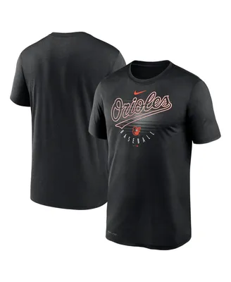 Men's Nike Black Baltimore Orioles Wordmark Outline Legend T-shirt