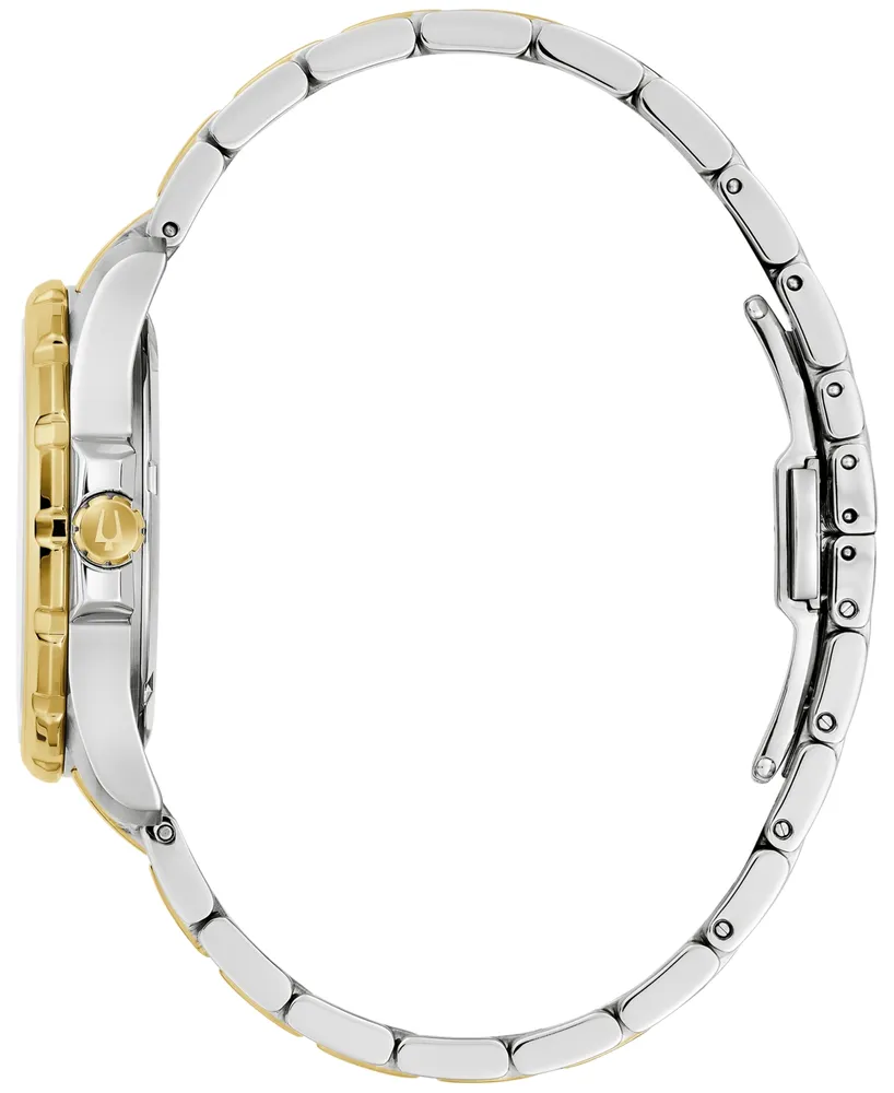 Bulova Women's Marine Star Diamond Accent Two-Tone Stainless Steel Bracelet Watch 36mm - Two