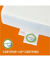 Cheer Collection Inch Gel Infused Memory Foam Bed Topper with Washable Rayon from Bamboo Cover
