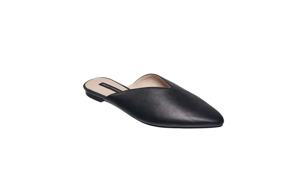 French Connection Women's Leather Slip-On Mule