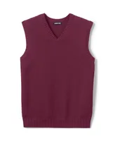 Lands' End Men's School Uniform Cotton Modal Sweater Vest