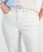 Style & Co Petite High-Rise Natural Straight-Leg Jeans, Short, Created for Macy's