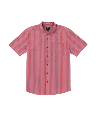 Volcom Men's Newbar Stripe Short Sleeve Shirt