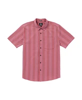 Volcom Men's Newbar Stripe Short Sleeve Shirt