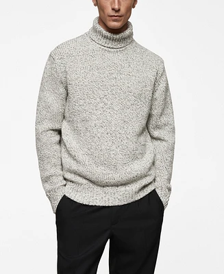 Mango Men's Wool Turtleneck Sweater