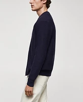 Mango Men's Zipped Knit Cardigan